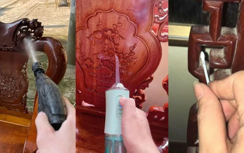 mẹo lau đồ gỗ sáng bóng