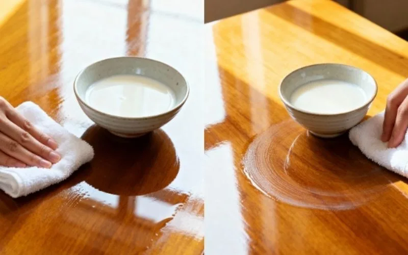 mẹo lau đồ gỗ sáng bóng